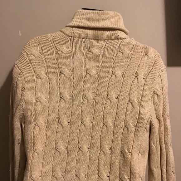 🔥🔥POLO BY RALPH LAUREN, MEDIUM, SEE PHOTOS, HAND KNIT CABLE SWEATER - Picture 6 of 8